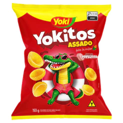 Yoki Salgadinho de milho conchinha presunto tos Yoki 153g