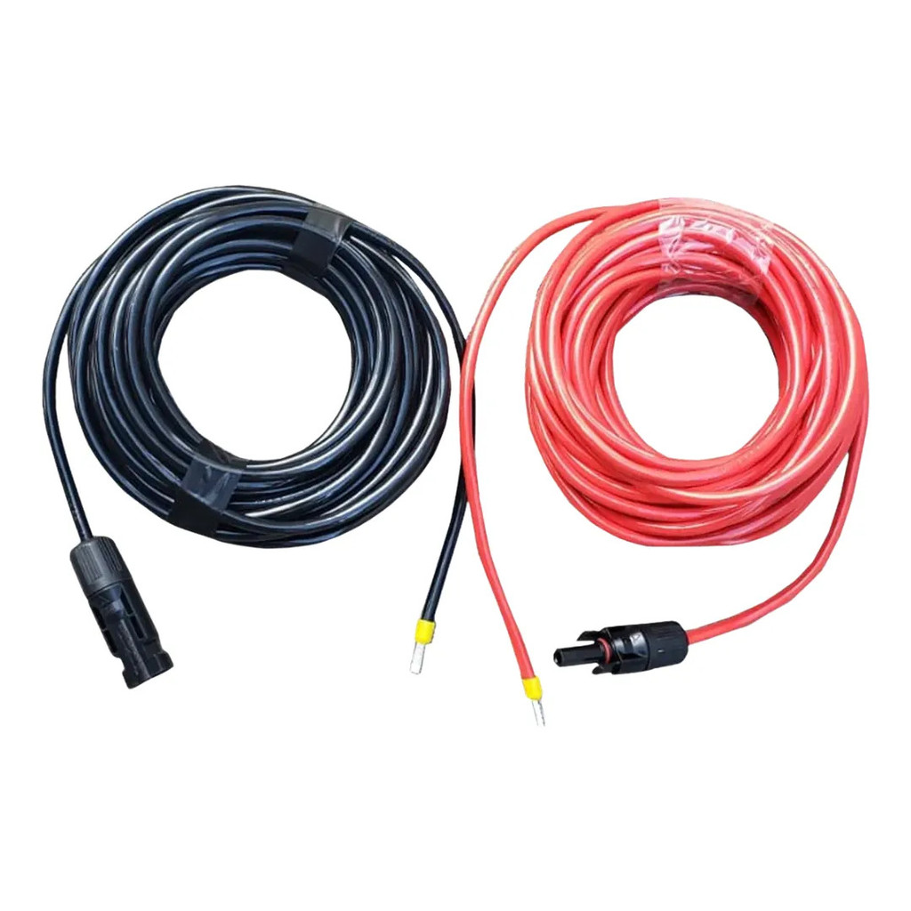 Cabo Energia Solar Elétrico Fio 6mm + Conector Mc4 + Ilhos Solar Cabo elétrico para Energia Solar