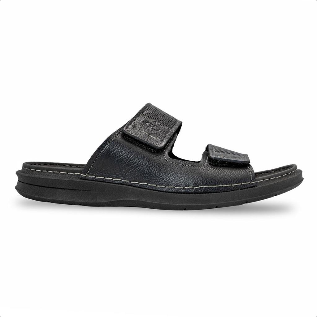Sandália de Couro Democrata Masculina Double Lazy 693103