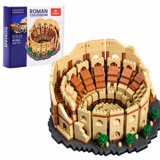 Mini Blocos De Montar Coliseu Roma 1545 Peças Castela Arquitetura Mundial Réplica Realista Decoração Kit Colecionável