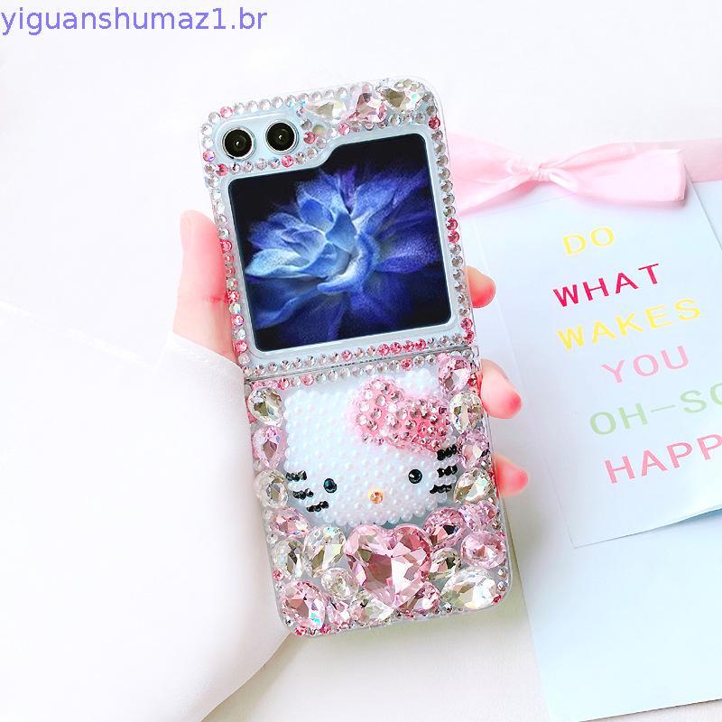 Capa De Telefone Dobrável Para Motorola Razr 70 60 50 40 Ultra Luxo Strass Bonit