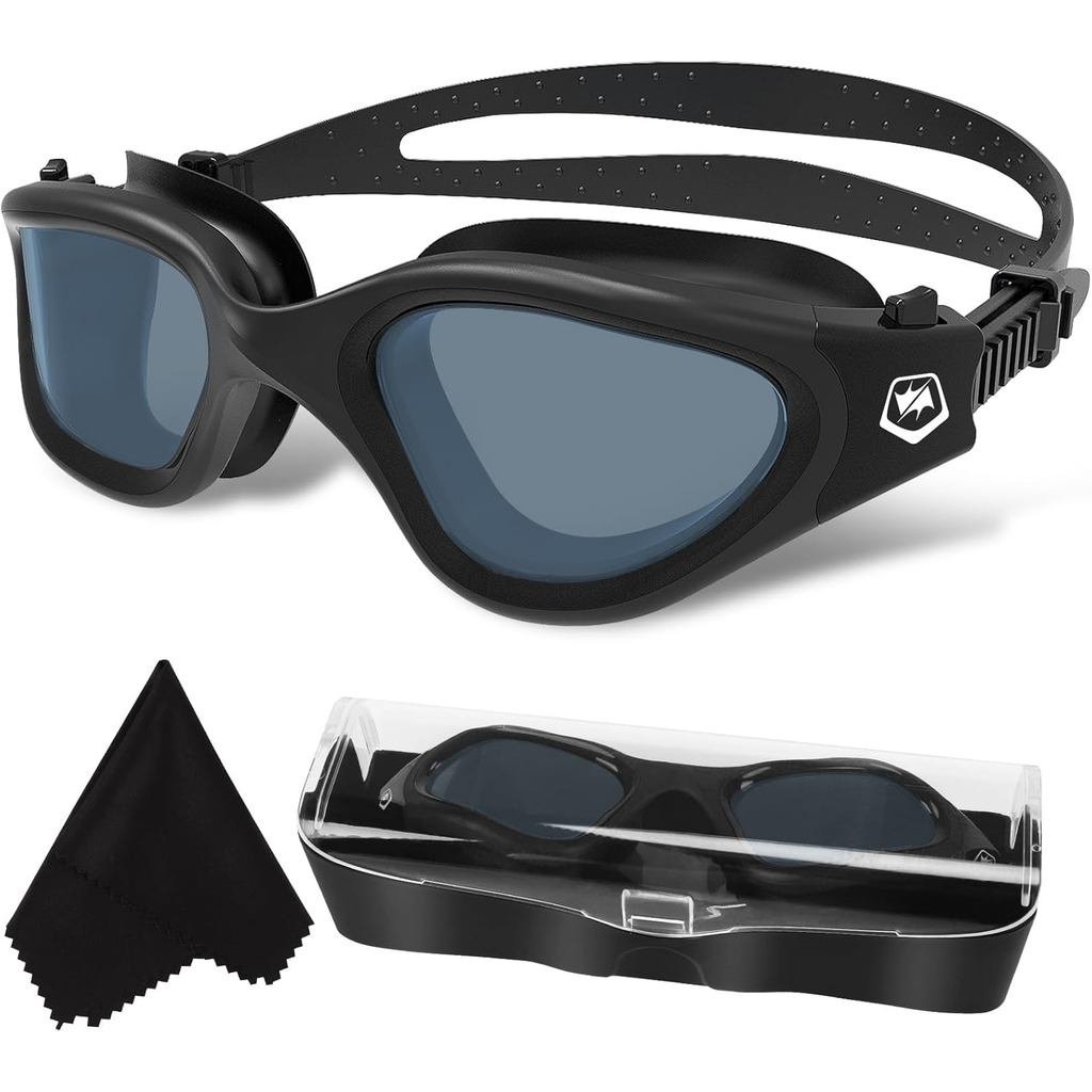 Óculos de Natação WIN.MAX, Óculos para Piscina, Antiembaçantes, Anti-UV, Sem Vazamentos, Visão Clara para Homens, Mulher