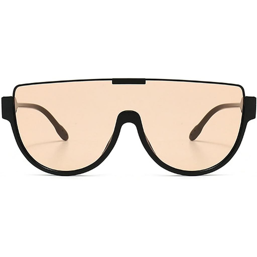 Óculos de Sol Oversized para Homens e Mulheres, Óculos de Proteção Facial de Armação Grande Luxuosos, Óculos Transparent
