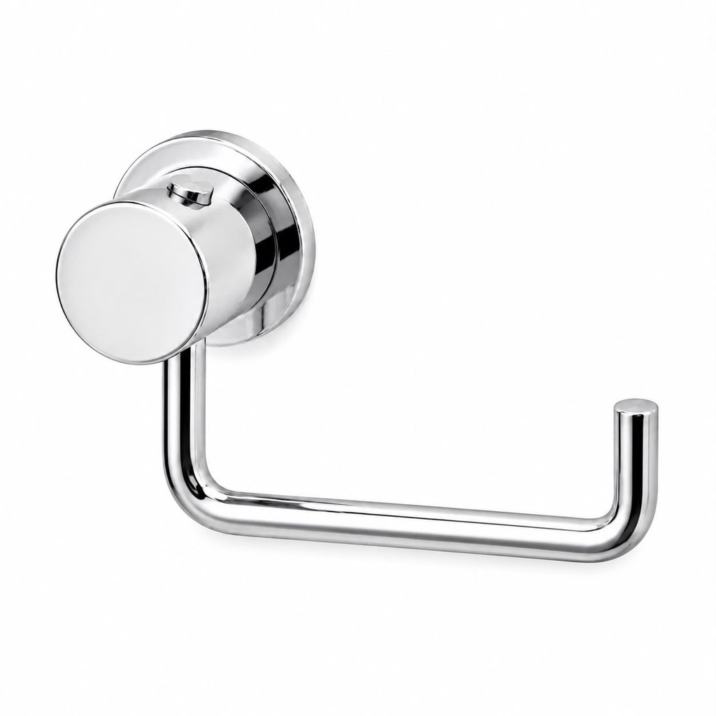Papeleira para banheiro super luxo metal polido