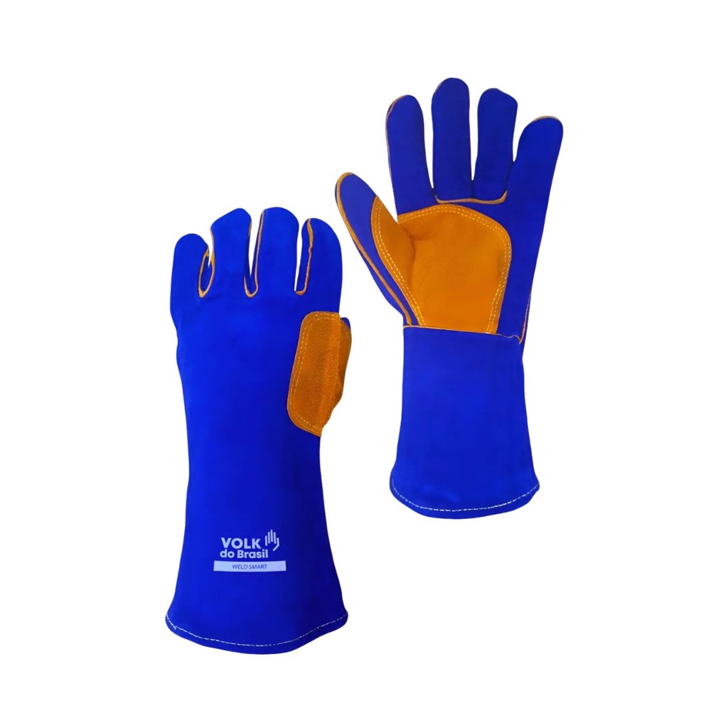 Luva de Solda Weld Smart Termica Soldador Reforçada Epi
