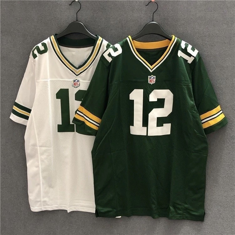 Camisa de Futebol Americano NFL Street Rugby Tamanho Grande Manga Curta