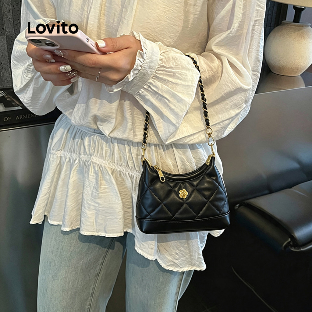 Lovito Bolsa de Ombro Pequena Casual Feminina HUFB125FX062 — imagem 2 de 2