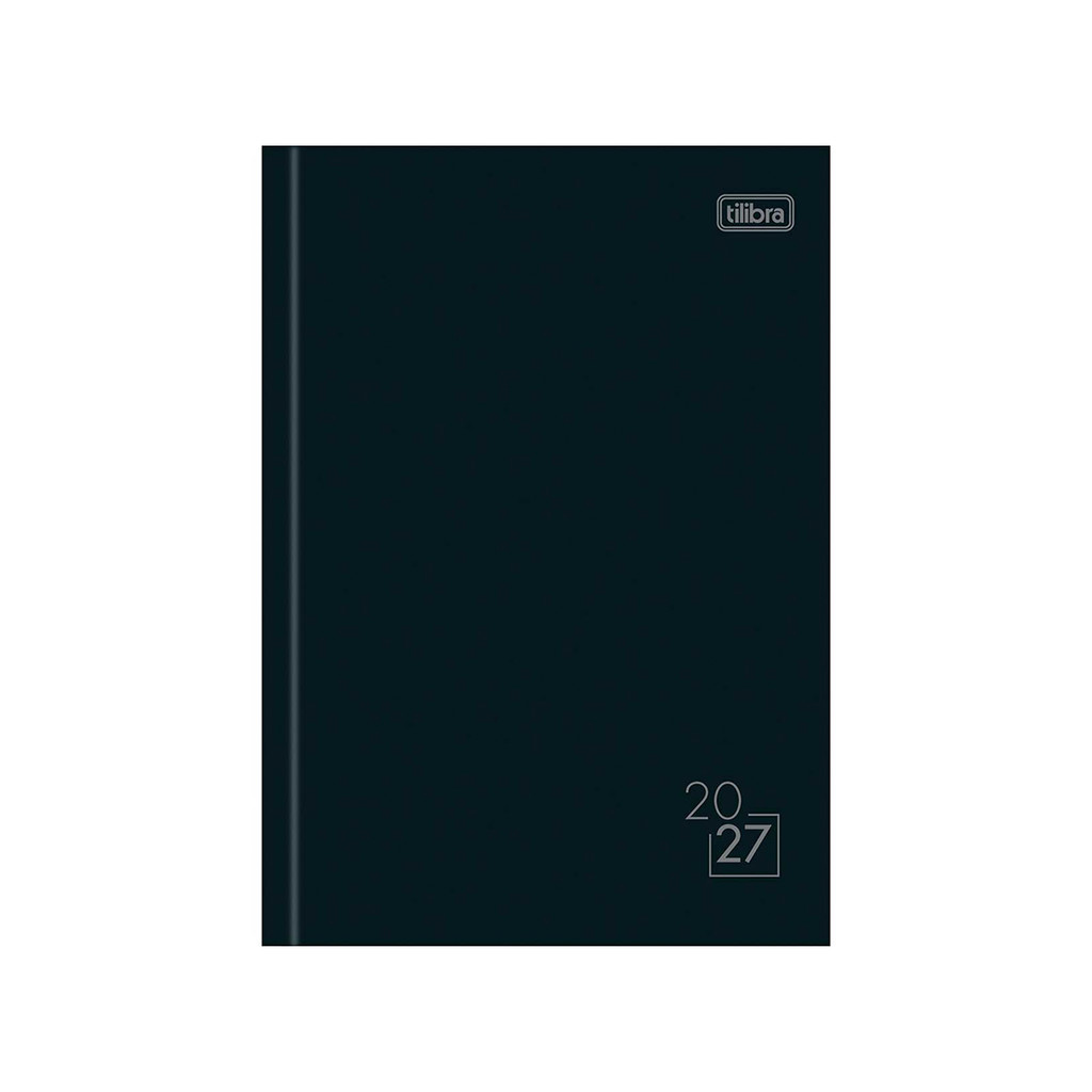 AGENDA COSTURADA SPICE PRETA 2027 M6 160 FOLHAS - TILIBRA