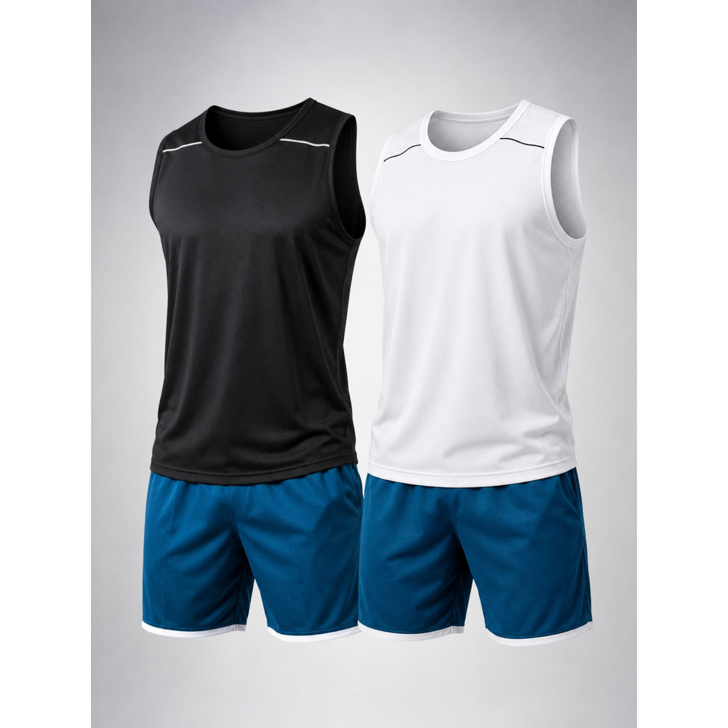Kit 2 Regatas Dryfit Masculinas LISA Vies Academia Musculação Caminhada Esportiva Respirável Secagem Rápida