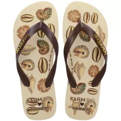 Chinelo Havaianas Farm Conchas