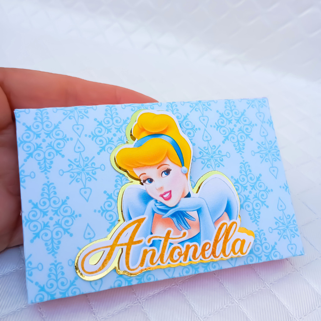 Caixa Kit Kat Personalizado Lembrancinha CINDERELA aniversário festa infantil