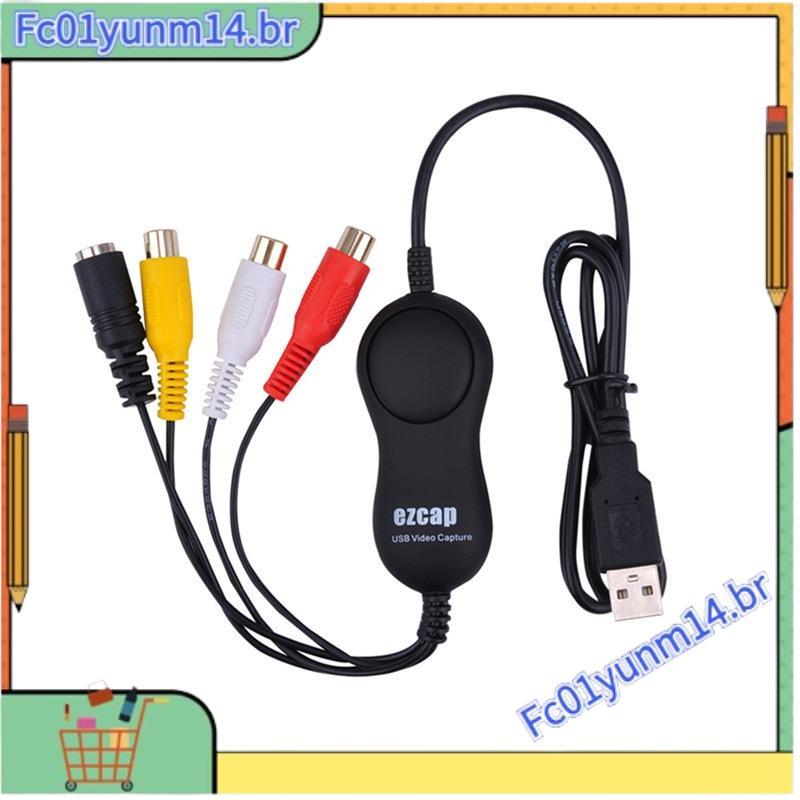 Ezcap158 USB 2.0 Placa De Captura De Áudio E Vídeo AV S-Video Gravação De Analóg