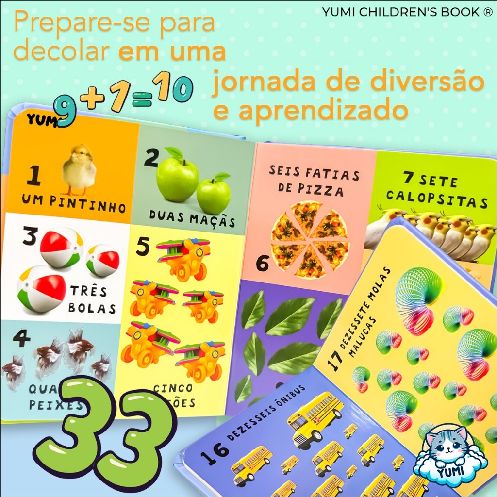 Livro Infantil Bebê Meus Primeiros Números Ilustrações Divertidas Capa Dura Premium · foto 2