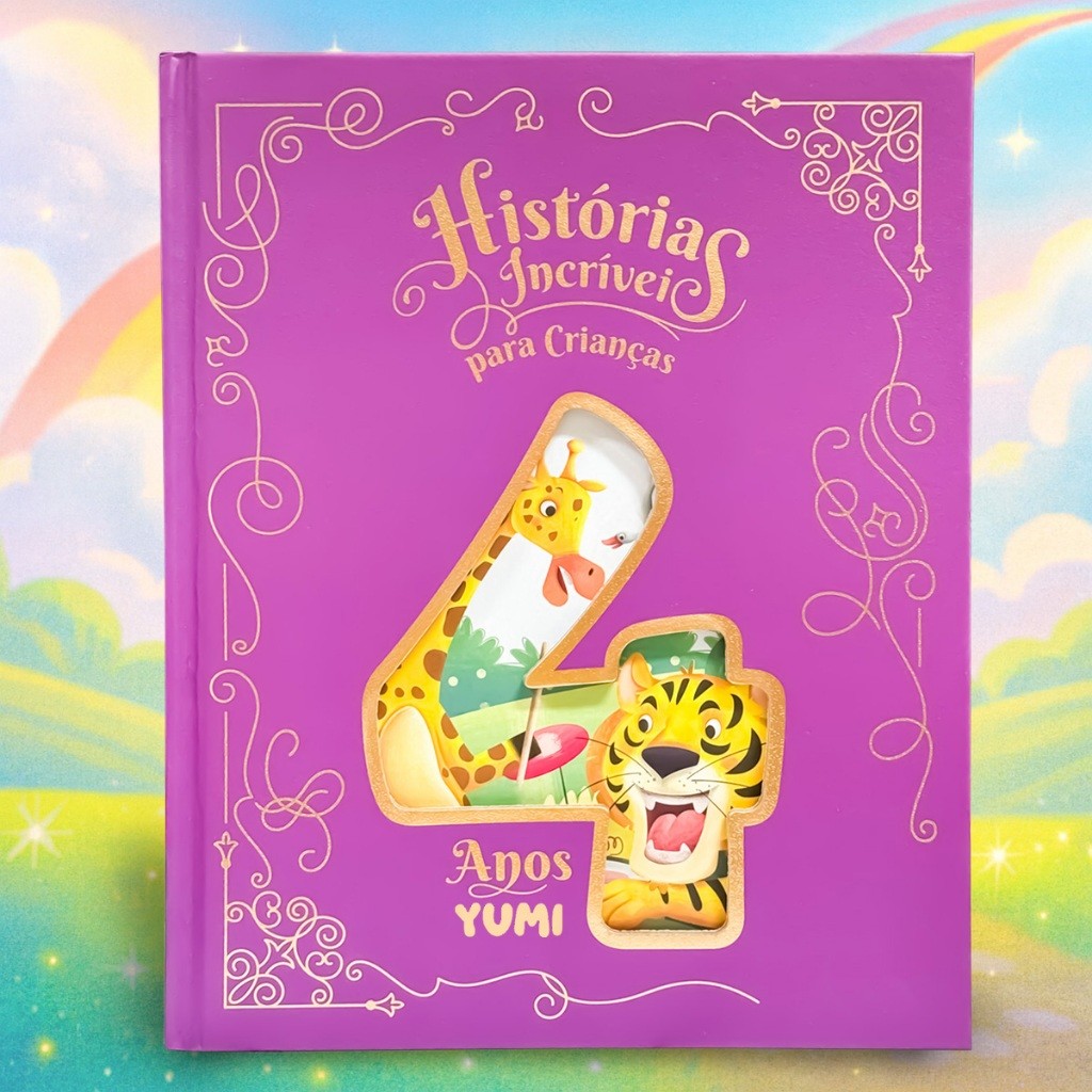 Livro Infantil Histórias Incríveis Para Crianças 4 Anos | Capa Dura Colecionável