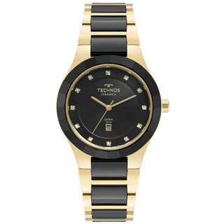 Relógio Technos Feminino Cerâmica Dourado - 2015CEN/1P