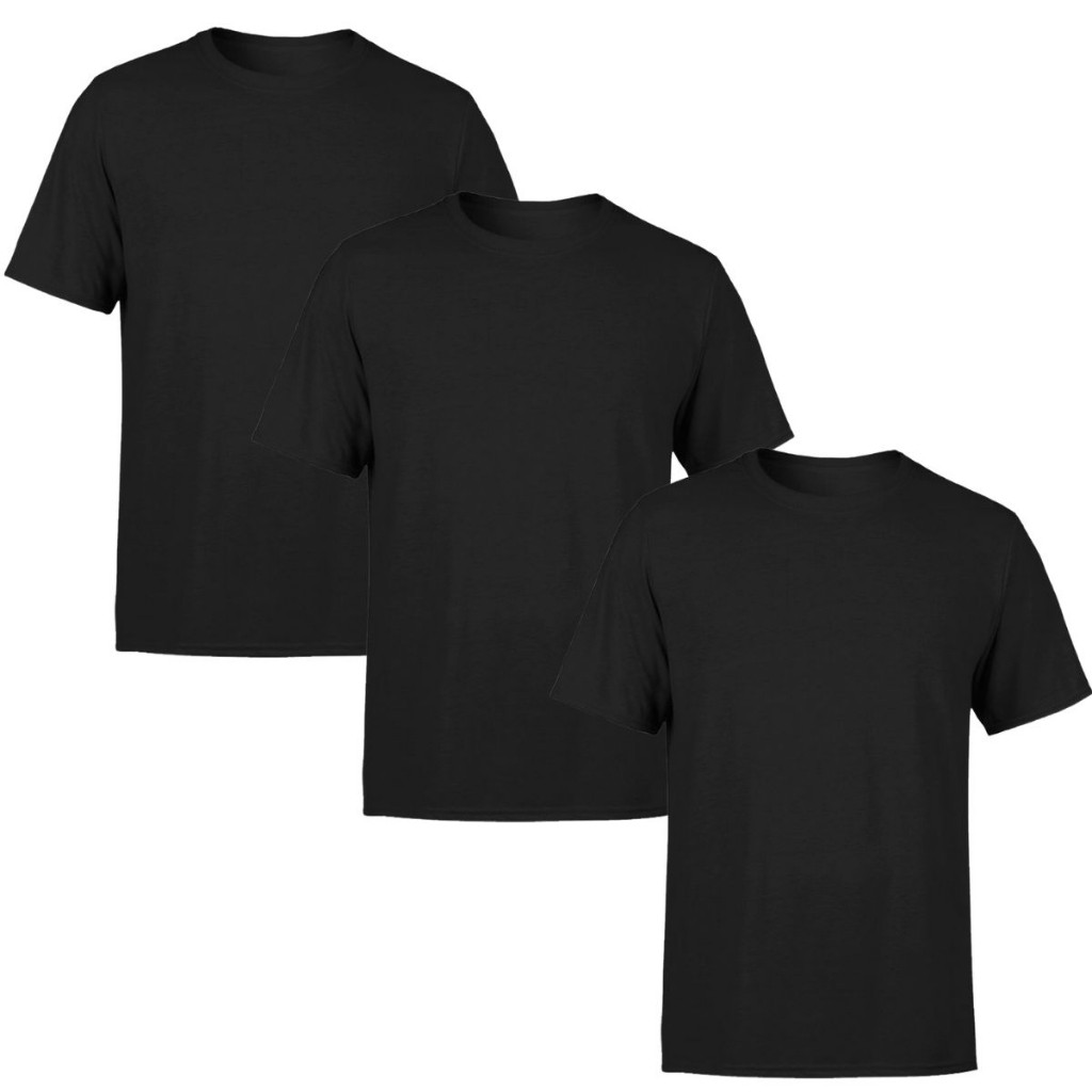 Kit 3 Camisetas Masculina Lisas Algodão 100% Confortável Academia Confortável Camisa Premium