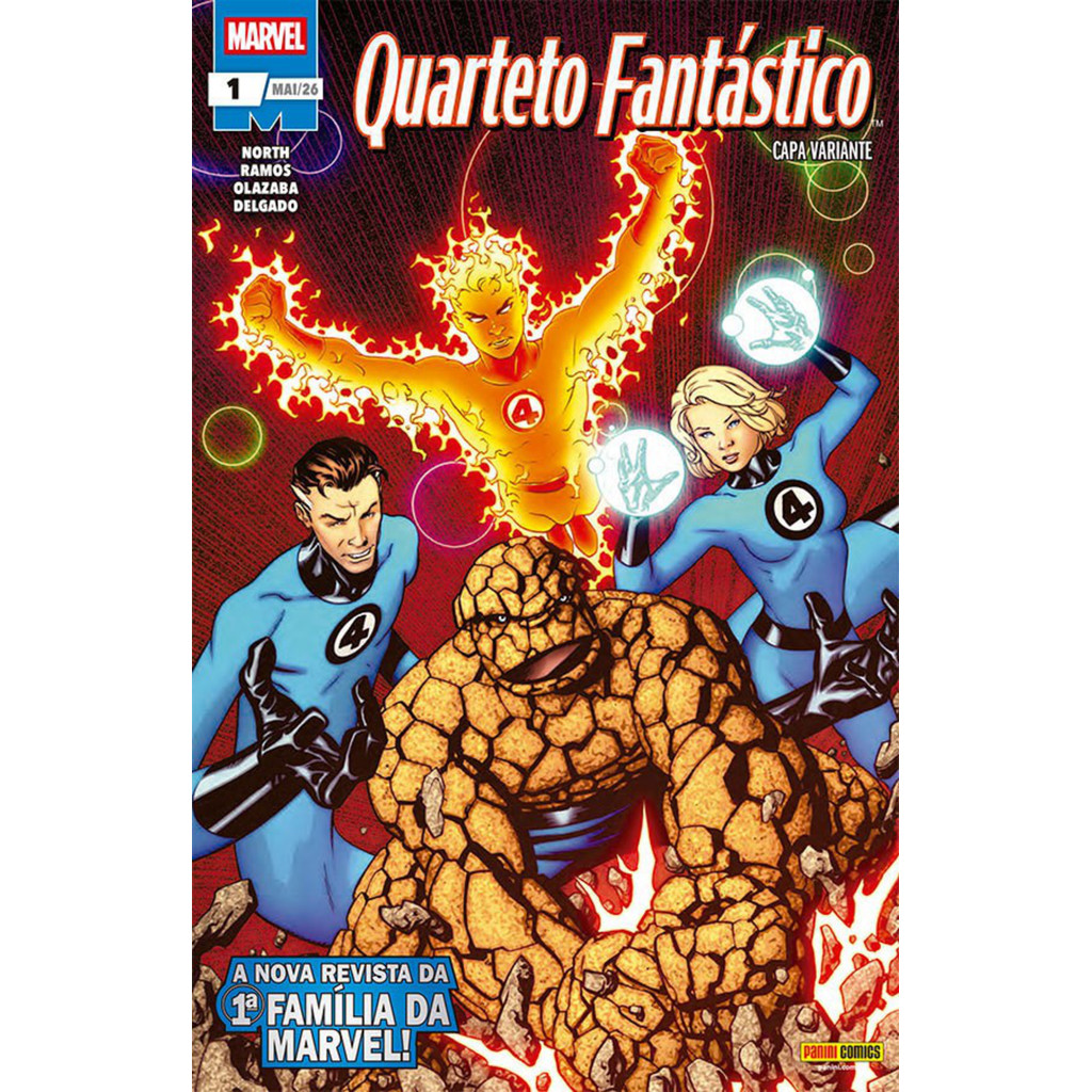 Comic - Quarteto Fantástico (2026) 01 - Capa Variante - Novo/Lacrado