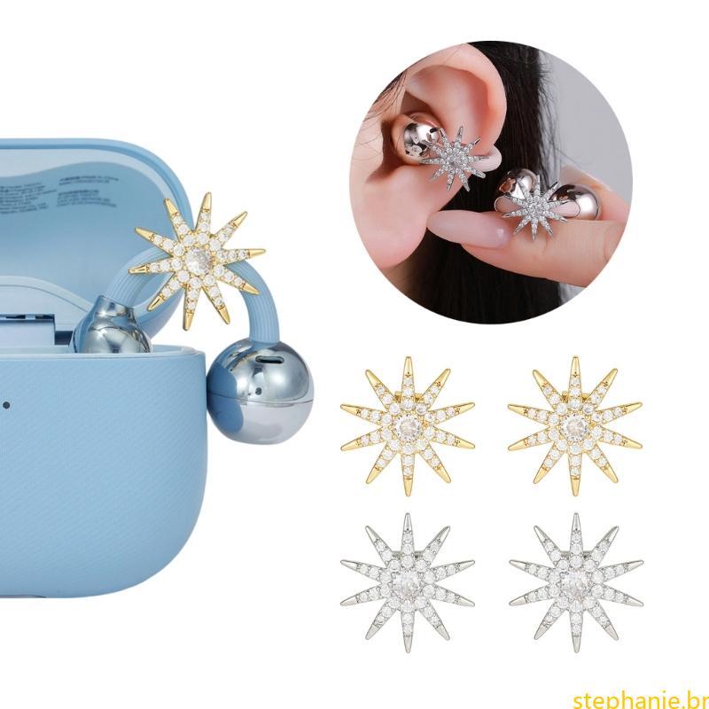 Multifuncional Diamante Fone Ouvido Adornos Charme Para FreeClip 1 2 Perfeito Uso Diário Ocasiões Especiais