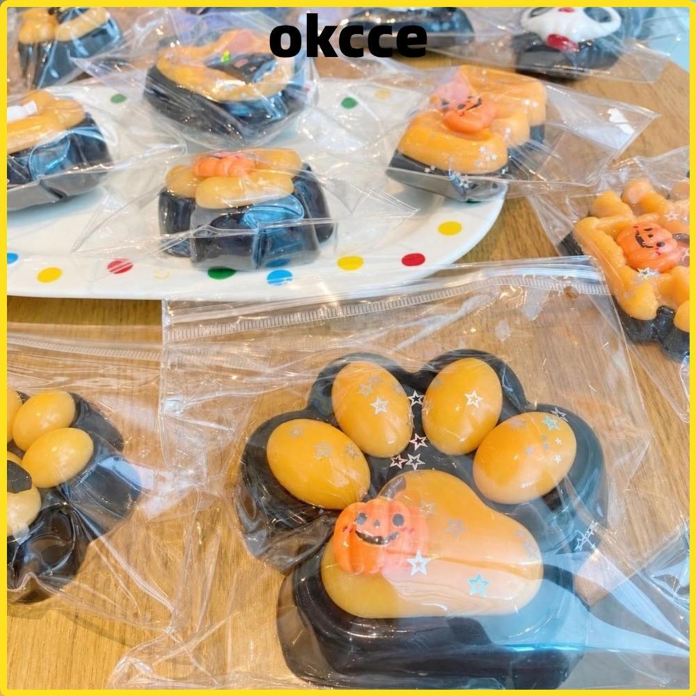 OKCCE Brinquedo Sensorial Para Inquietação , Patas De Gato , Morcego , Brinquedos De Apertar De Halloween , De Descompre