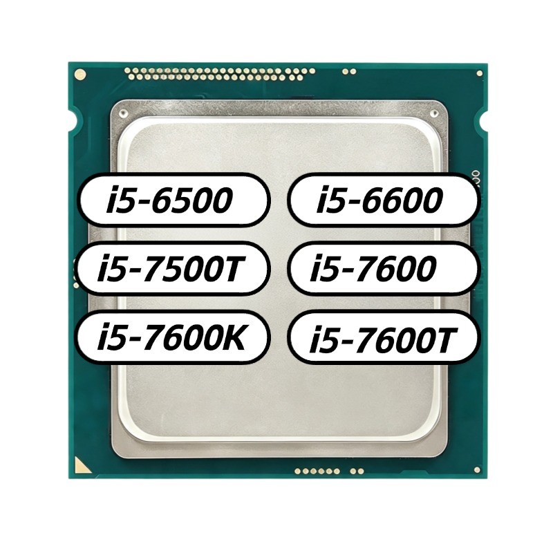 Intel Core i5 LGA1151 CPU i5-6500 i5-6600 i5-7500T i5-7600 i5-7600K i5-7600T Quad-Core Desktop Computador Atualização