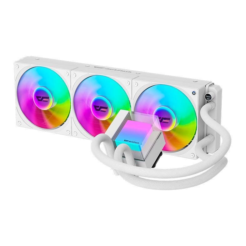 Water Cooler Aigo Darkflash CB360, ARGB, 360mm, Branco, CB360-WHITE · foto 2