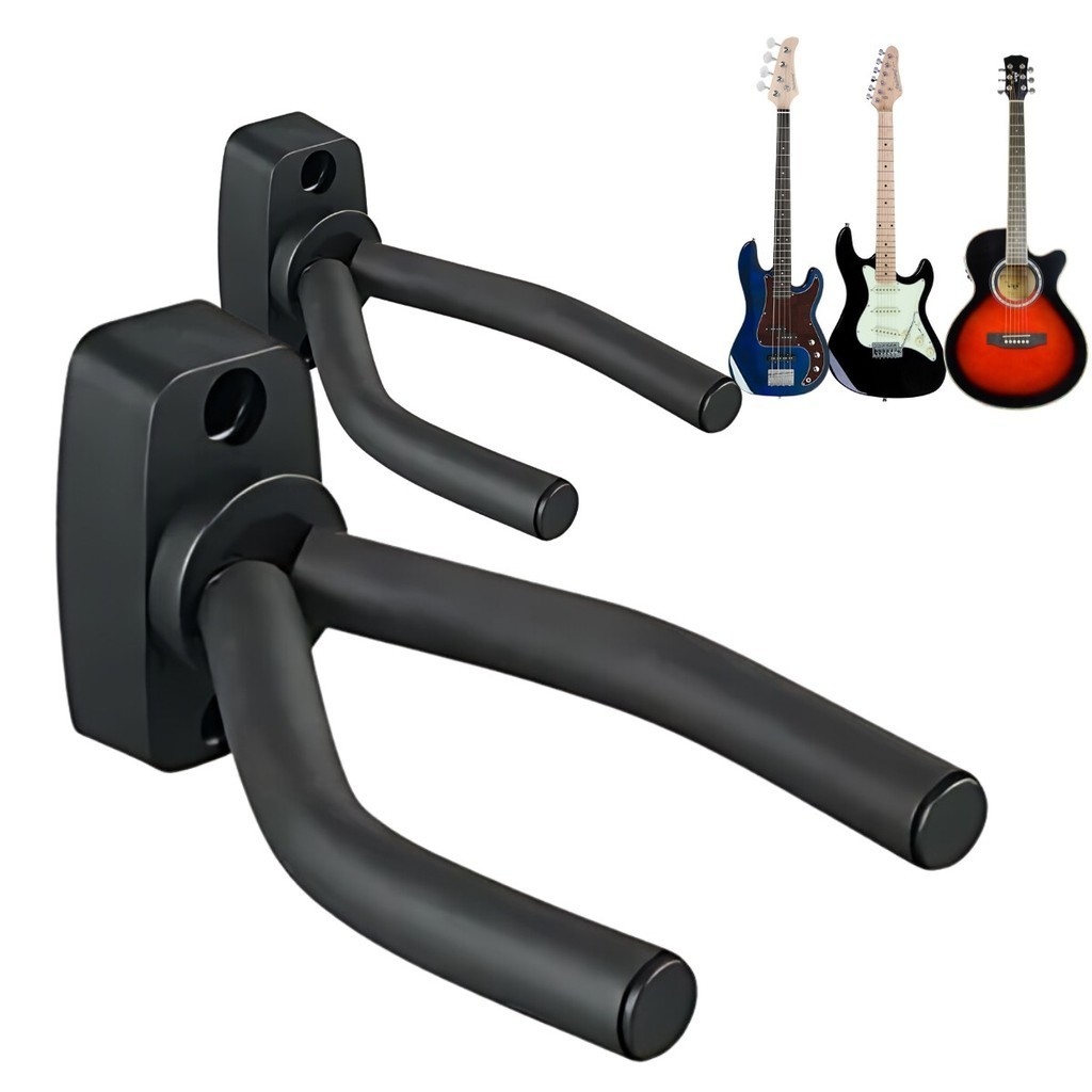 Kit 4 Suporte De Parede Bravo Ba405 Violão Guitarra Baixo Ukulele + Parafuso e Bucha