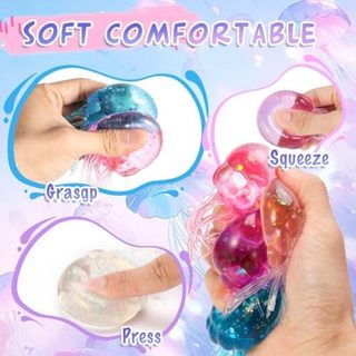 Conjunto De Brinquedos De Apertar Gelatina De 4 Pacotes Para Meninos , Meninas , Crianças , Adultos Sensoriais De Ascens