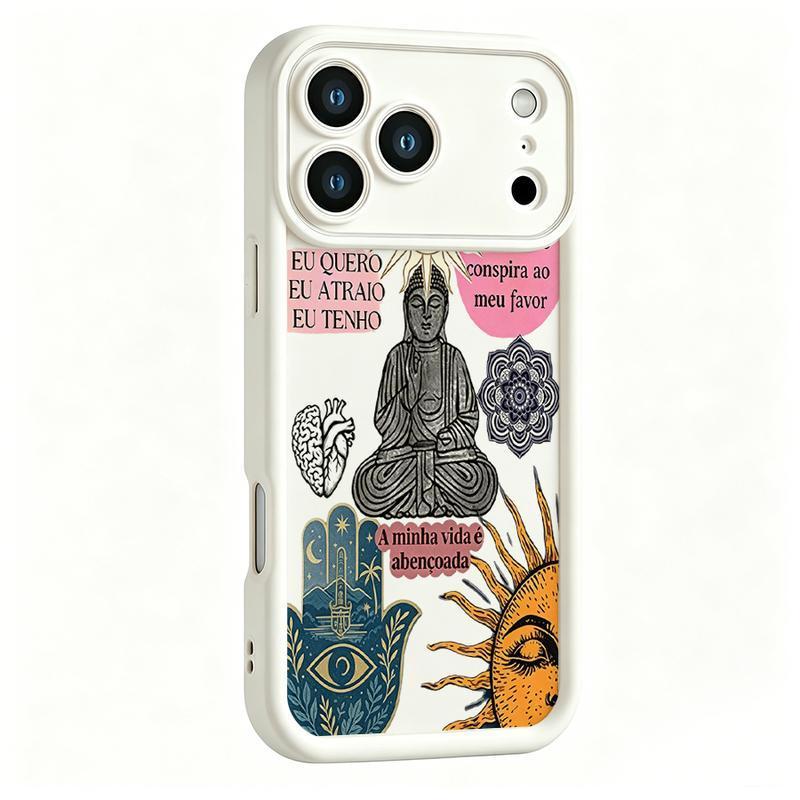 Capa Colagem mística espiritual iPhone18/17/16/15/14/13/12/11/X Air/Plus/Pro/ProMax| Proteção Total de Câmera