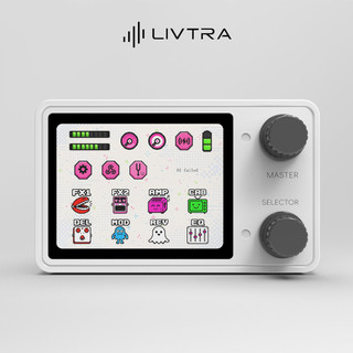 LIVTRA NANOCORE Multiefeitos De Bolso – Guitarra 126g FX , Bateria De 9-10h , Tela De 2.4 " , Suporte NAM/IR , Para/Baix