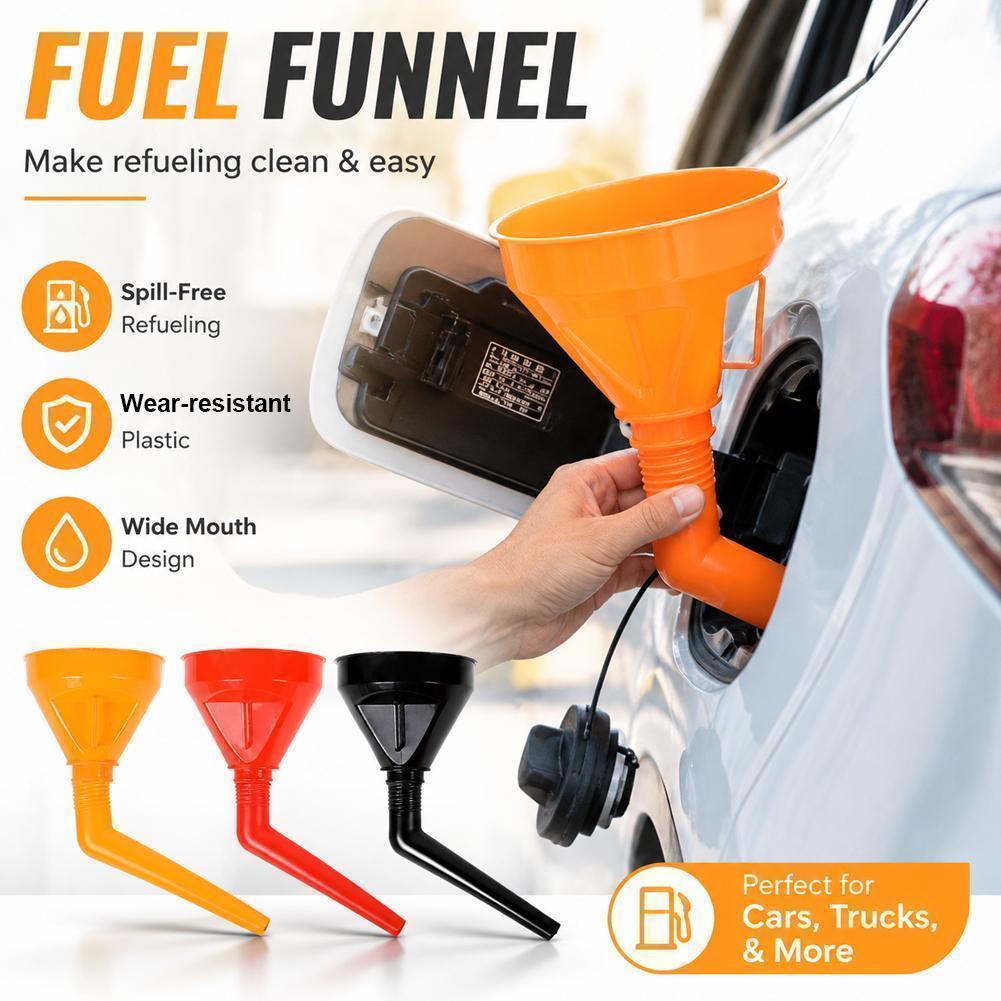 Funil De Combustível De Tubo Curvo Mãos Livres Para Carros E Veículos De Nova Energia Fornece Reabastecimento Livre De B