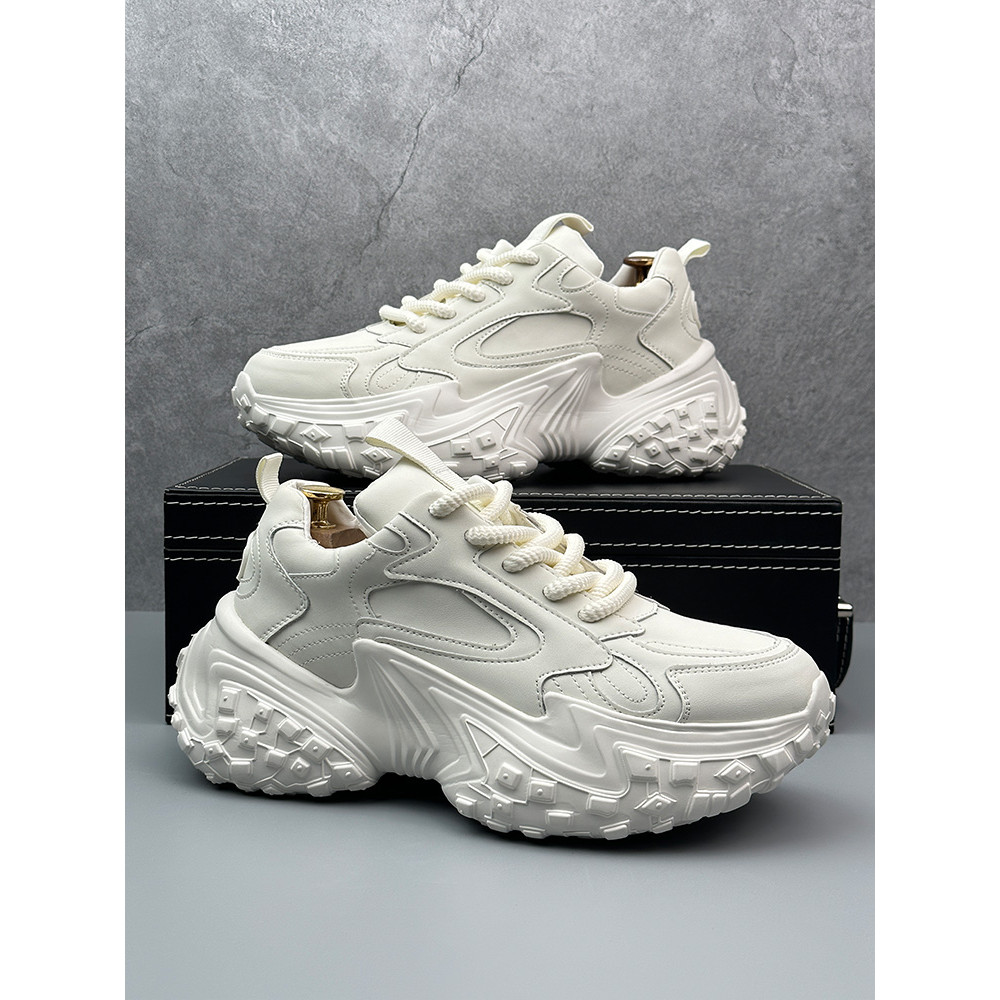 Estação europeia sapatos masculinos 2026 novo estilo de sola grossa papai sapatos masculinos All-Match sapatos casuais a