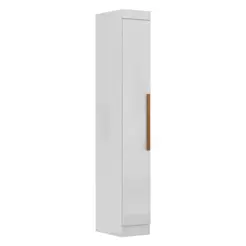 Armário Multiuso para Lavanderia 1 Porta 4 Prateleiras Madrid