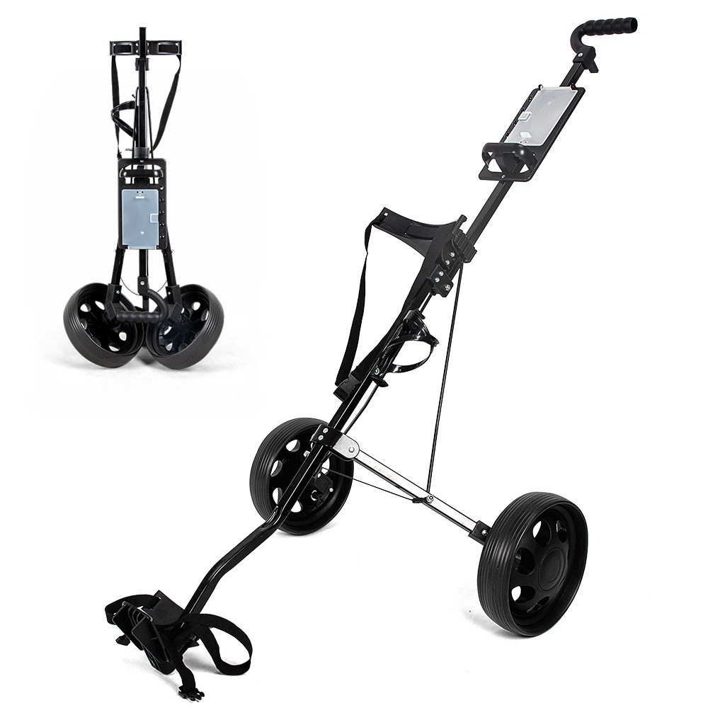 Carrinho de bola de duas rodas de golfe leve carrinho de ferro dobrável carrinho de quadra de golfe estilo conveniente