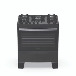 Fogão Agile Up Glass 5 Bocas com Mesa de Vidro e Tripla Chama Atlas
