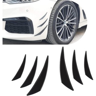 Shakas 6 PCS Kit De Canards De Spoiler De Carro , Divisor De Lábios De Pára-Choque Dianteiro Anticolisão De Corpo , Deca