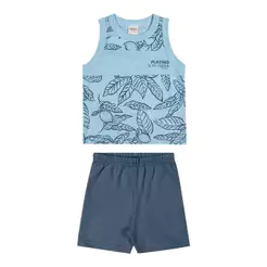 Conjunto Infantil Menino Nature Flamê Elian Azul