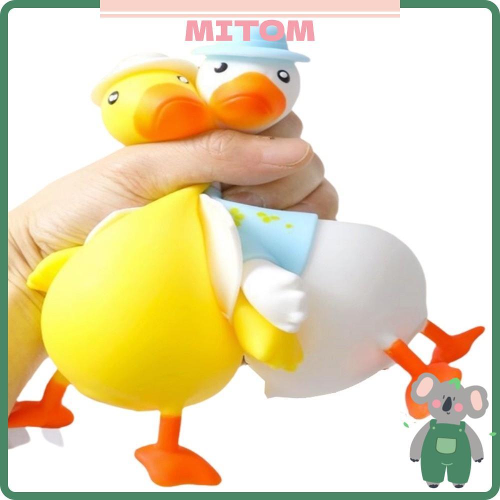 Brinquedos De Aperto Em Forma De Pato MITOM , Brinquedo Sensorial Sentado De Animal De Descompressão De Desenho Animado