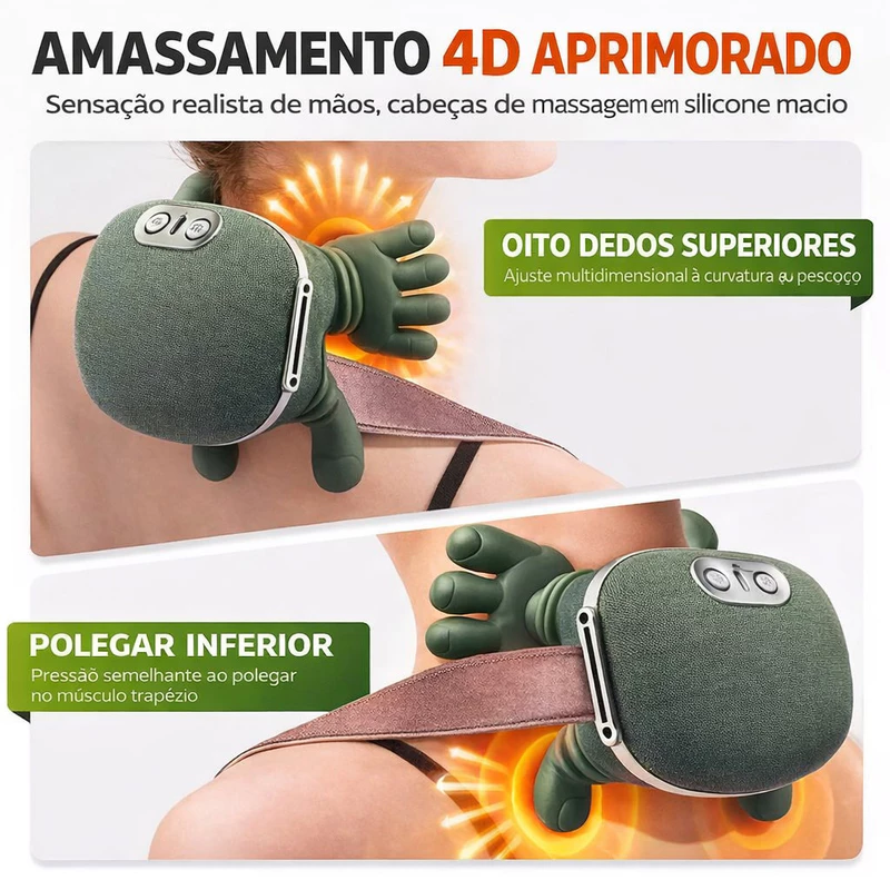 Massageador de Pescoço e Ombro com 8 Pontos — foto 7