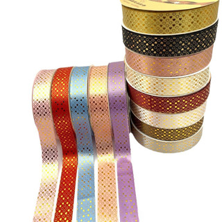 2.5cm de largura fita dourada pêssego coração barra Chirp fita diy alegria vara fita cetim fita artesanal