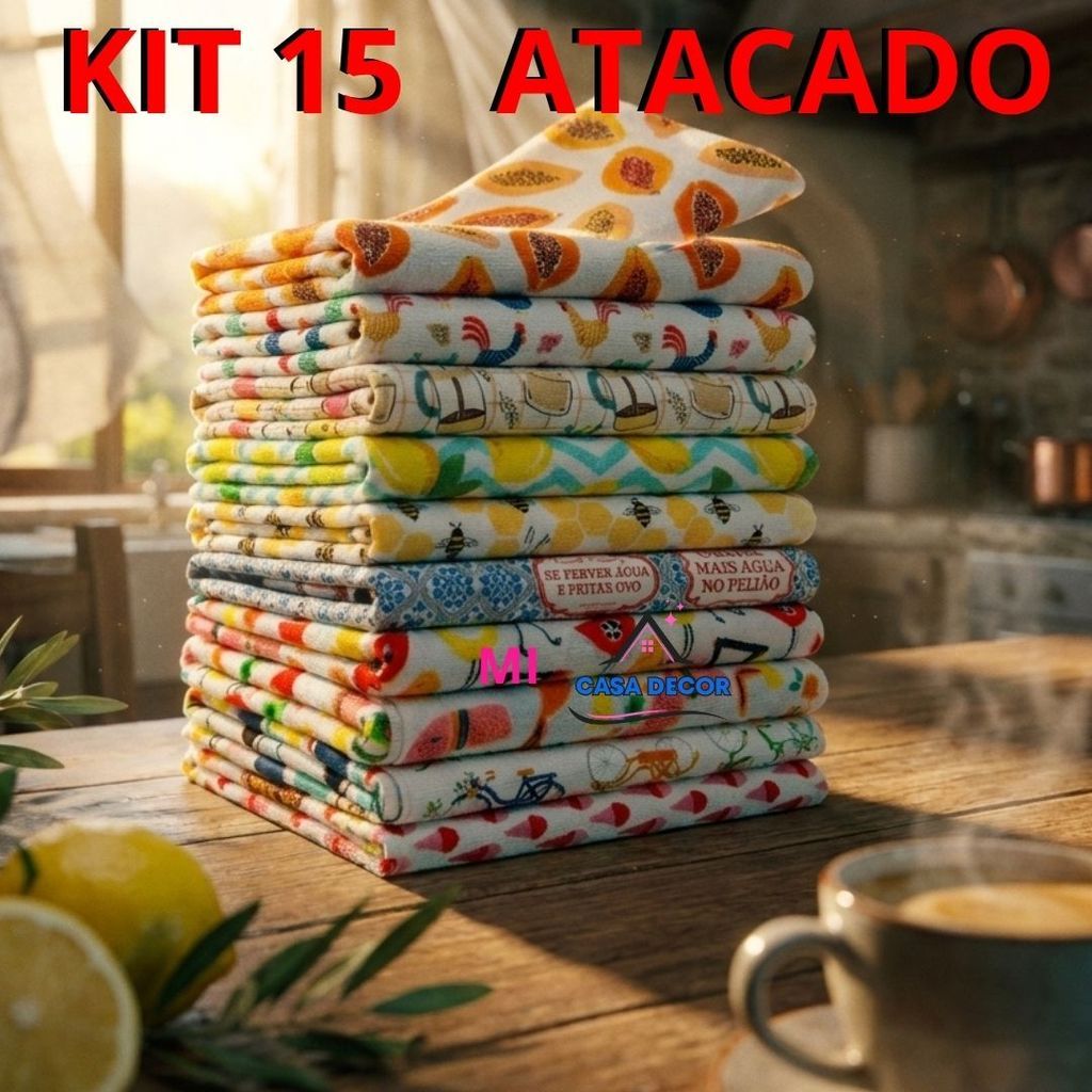 Novo 15un. Pano De Prato Atoalhado CHEF CAMESA Premium Felpudo Original