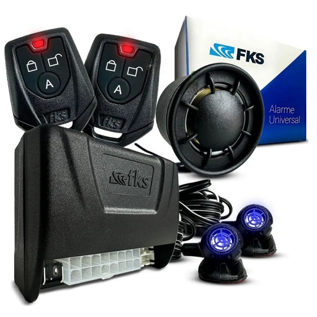 ALARME CARRO UNIVERSAL SEM BLOQUEIO COM 2 CONTROLES