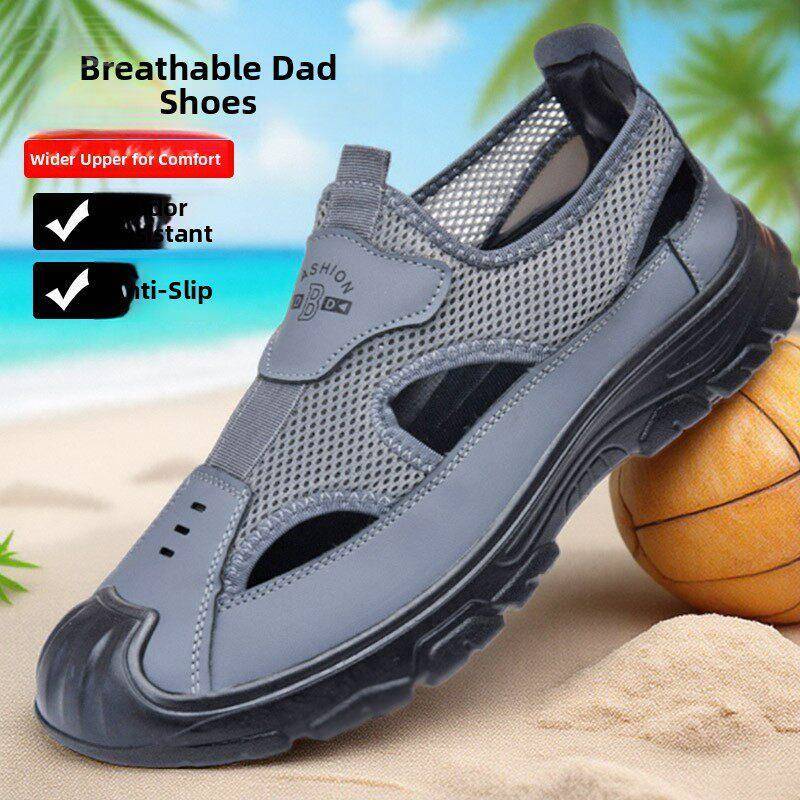Sandálias masculinas novo estilo desodorante antiderrapante sapatos casuais masculinos verão exterior Wear casual sapato