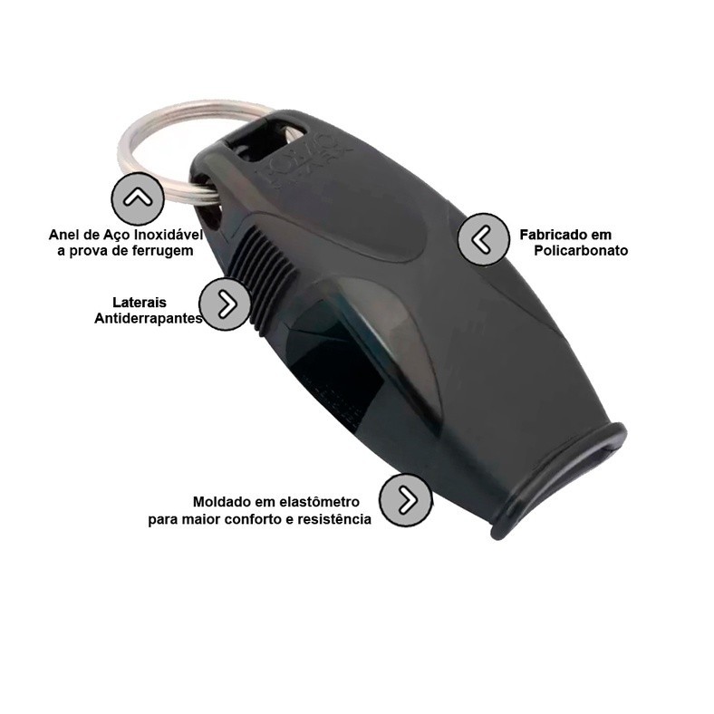 Apito Fox 40 Sharx Juiz Árbitros PROFISSIONAL — imagem 2 de 2