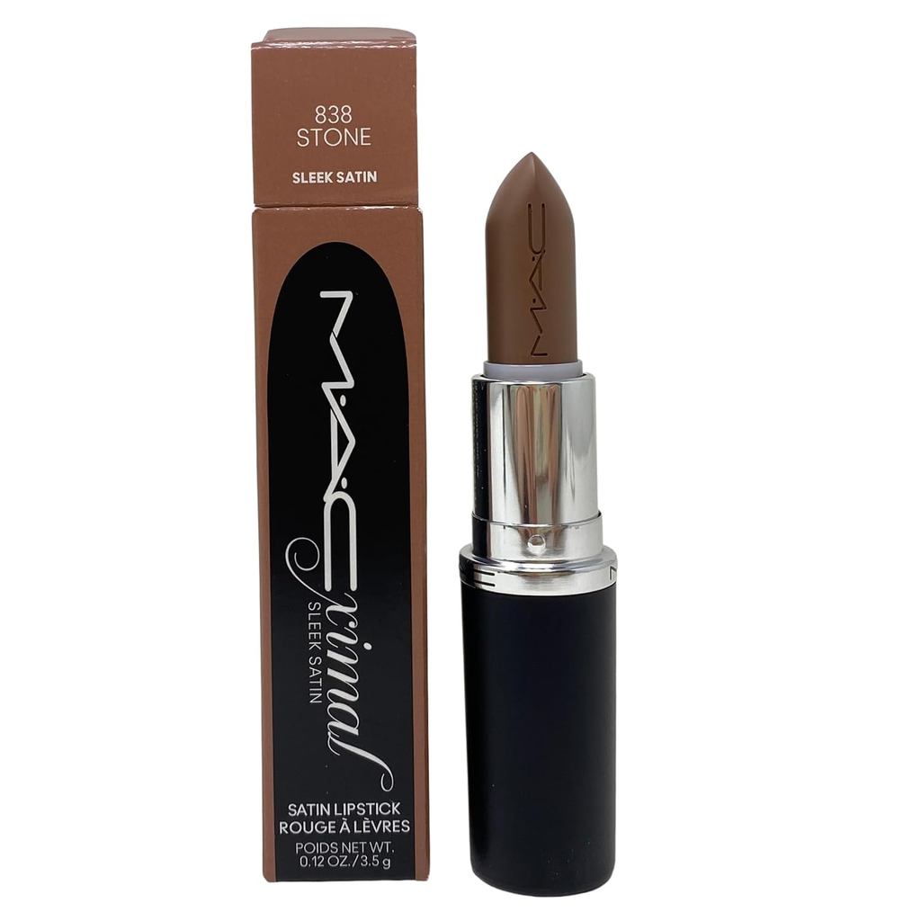 Batom Satin Mac Cosmetics M.A.Cximal Sleek 838 Stone – marrom acinzentado