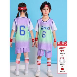 Crianças uniformes de basquete meninos camisas de manga curta meninas jardim de infância competição treinamento equipe u