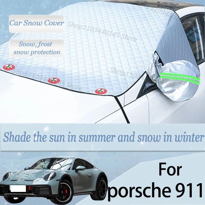 Para porsche 911 Carro Neve Pára-Brisas , Geada , Poeira E Viseira UV , Roupas De Inverno , Magnético Grosso