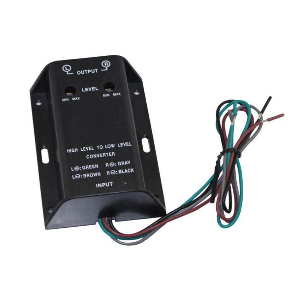 Adaptador Conversor De Alto-Falante RCA De Áudio Para Carro , Saída A Baixo Nível , Amplificador De Fio