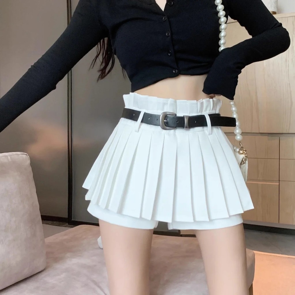 (cinto para saia de renda) saia plissada, saia de uniforme JK, saia, cinto para saia, moda feminina, ROLO, para primaver