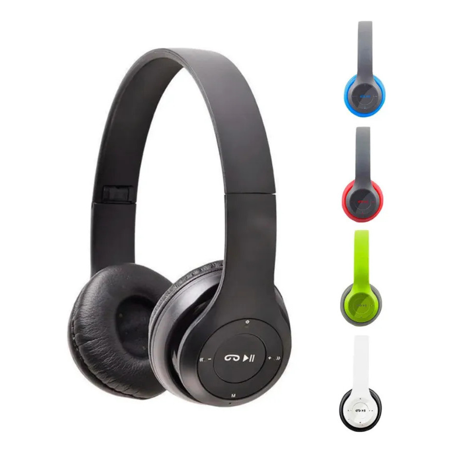 Fone Bluetooth Dobrável Hi-Fi C/ Rádio FM Microfone e Cartão