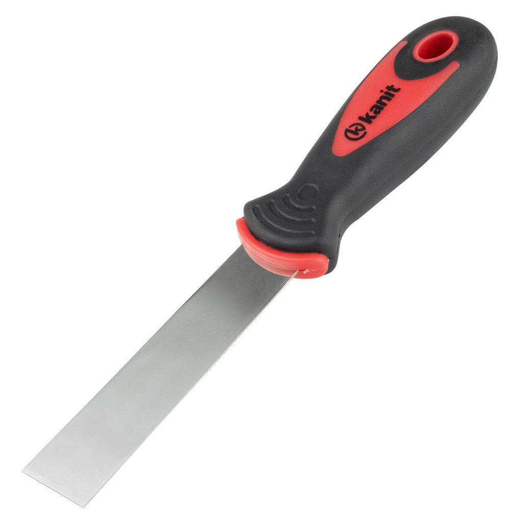 Kit 12 Espátulas Aço Inox Cabo Plástico 1 Polegada